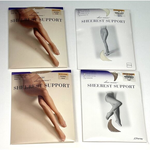 12pr VTG Womens Queen Short HOSIERY Pantyhose Stockings JCPenney NIP NEW - Picture 6 of 7